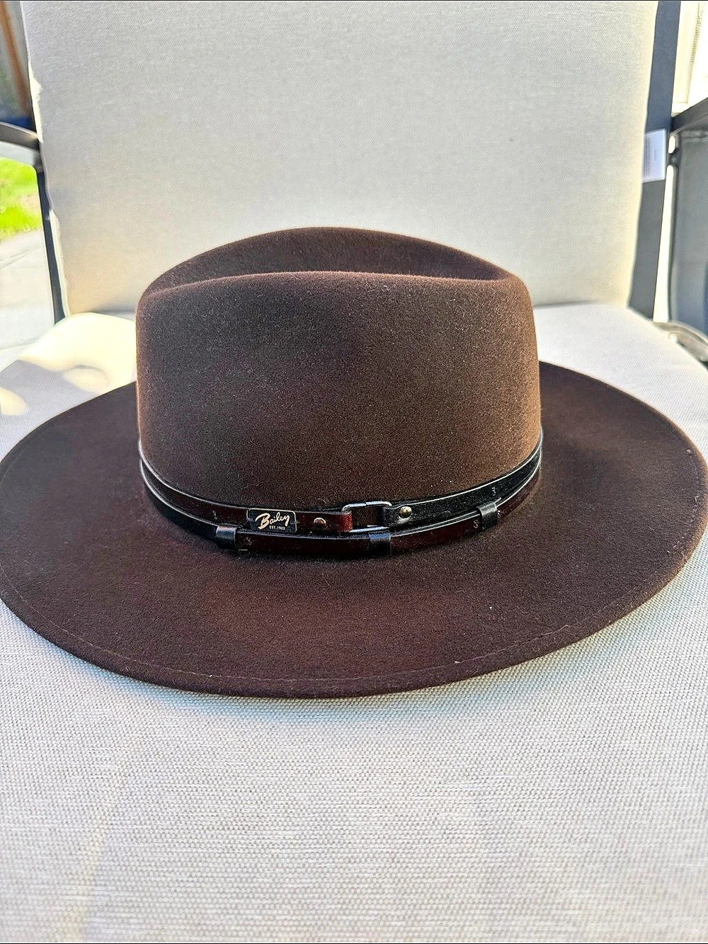 BAILEY Wool Fedora brown Hat Size Large